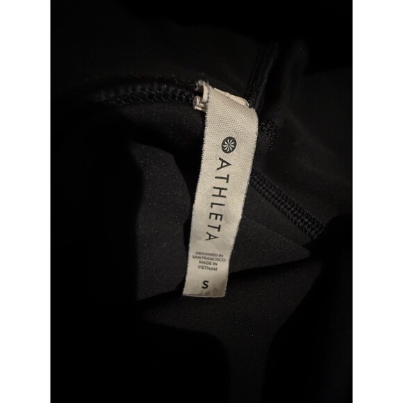 Athleta Elation Misty Lace Tight Women's Small Black Grey Metallic Leggings - Picture 8 of 8